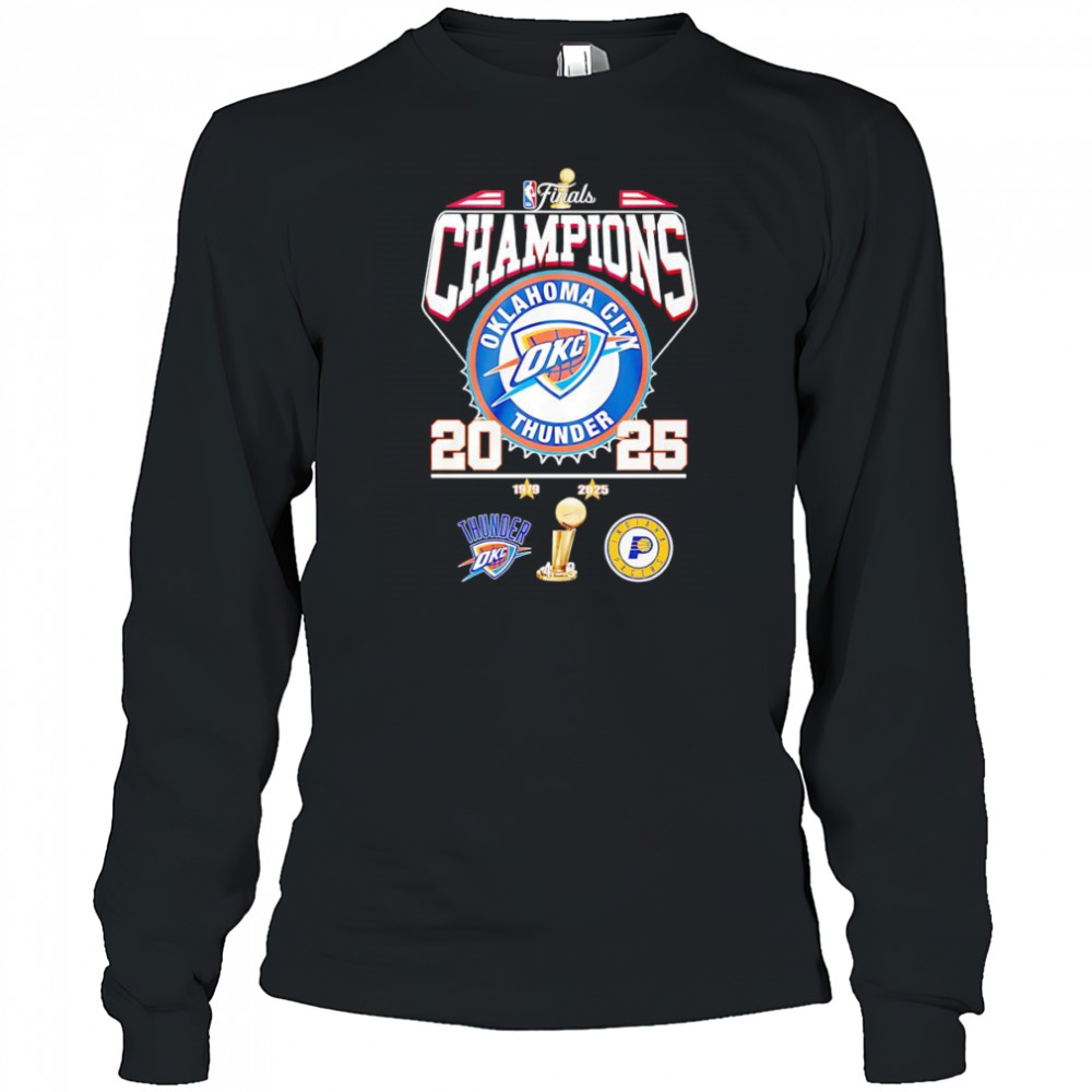 NBA Finals Champions 2025 Oklahoma City Thunder shirt Long Sleeved
