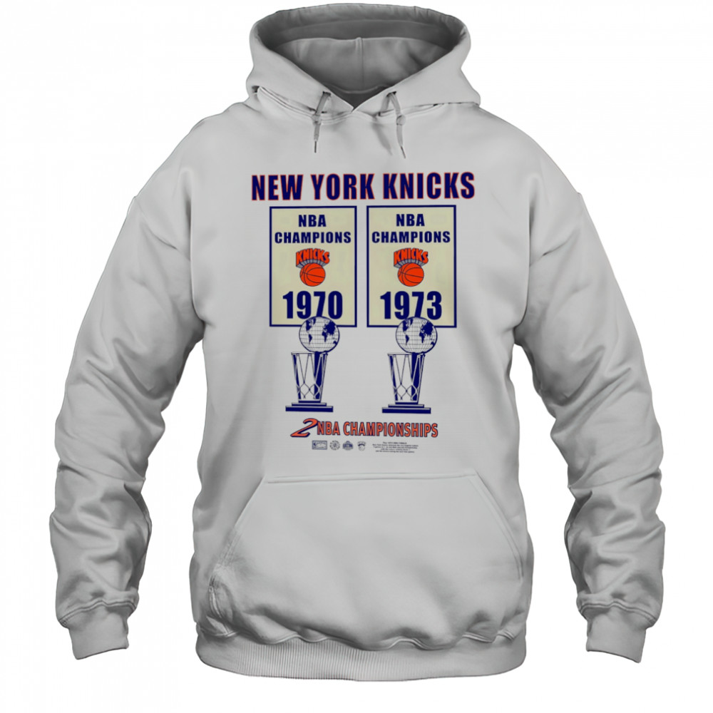 New York Knicks 2 NBA Championships The Finals Banner shirt Hoodie