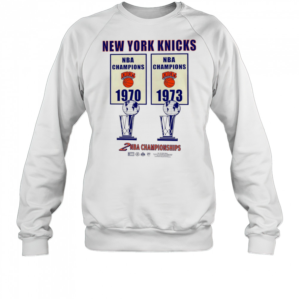 New York Knicks 2 NBA Championships The Finals Banner shirt Sweatshirt