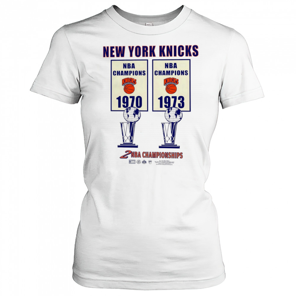 New York Knicks 2 NBA Championships The Finals Banner shirt Women's T-shirt