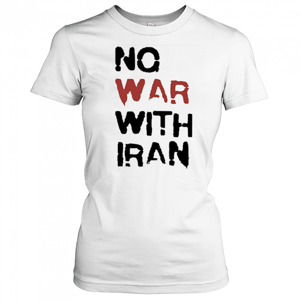 No war with Iran political shirt Women's T-shirt