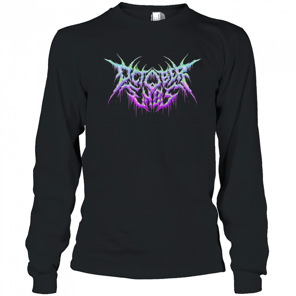 October Ends Death Logo T-shirt Long Sleeved