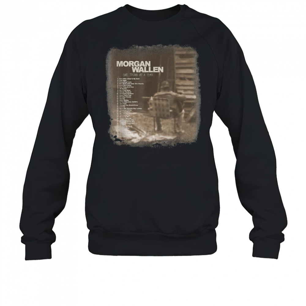 Official Morgan Wallen Tracklist Shirt Sweatshirt