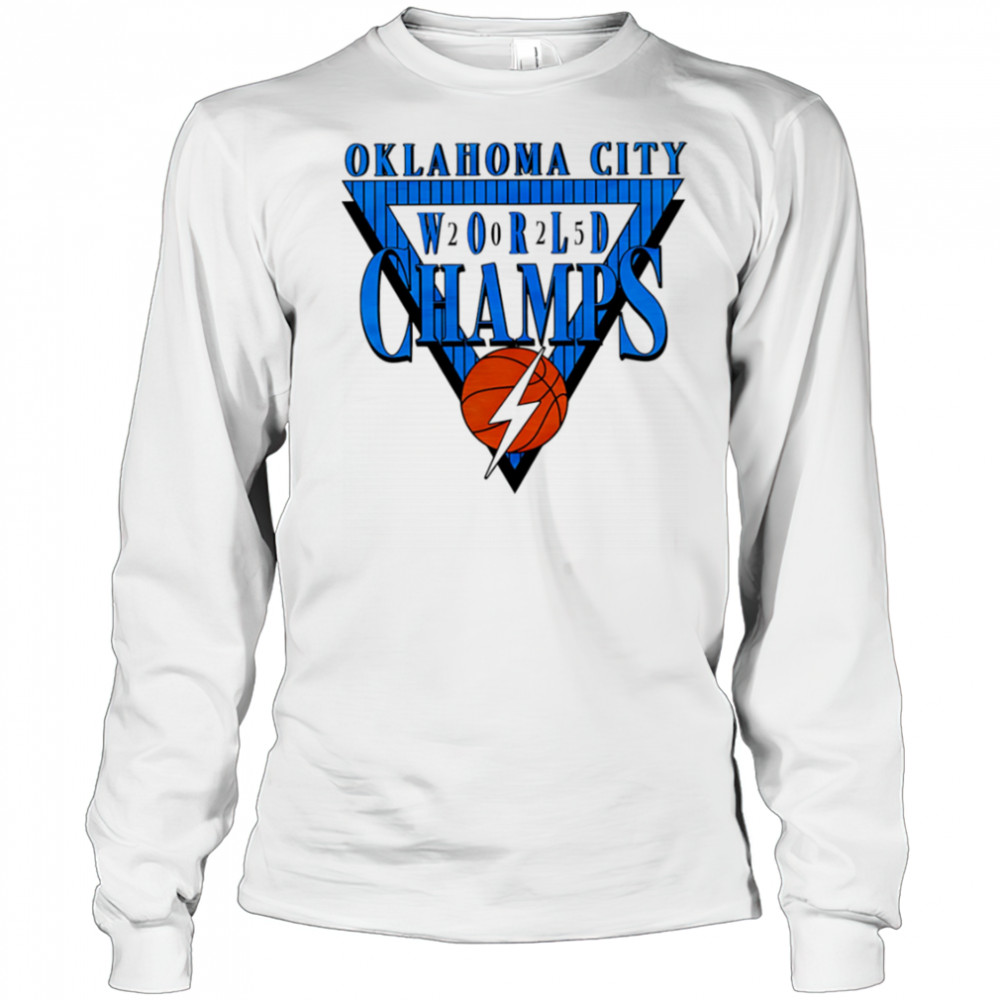 Okc World Champs Triangle 2025 shirt Long Sleeved