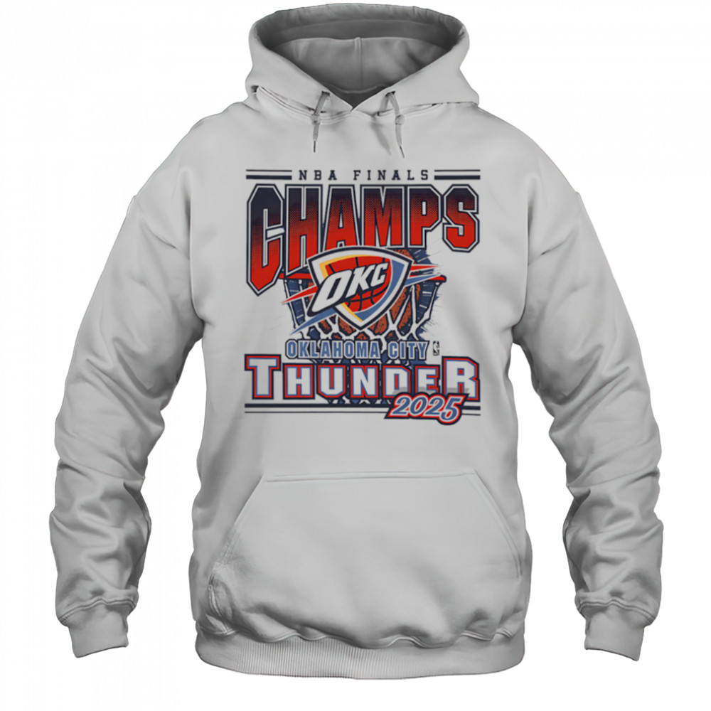 Oklahoma City Thunder 2025 Nba Champions logo Champs shirt Hoodie