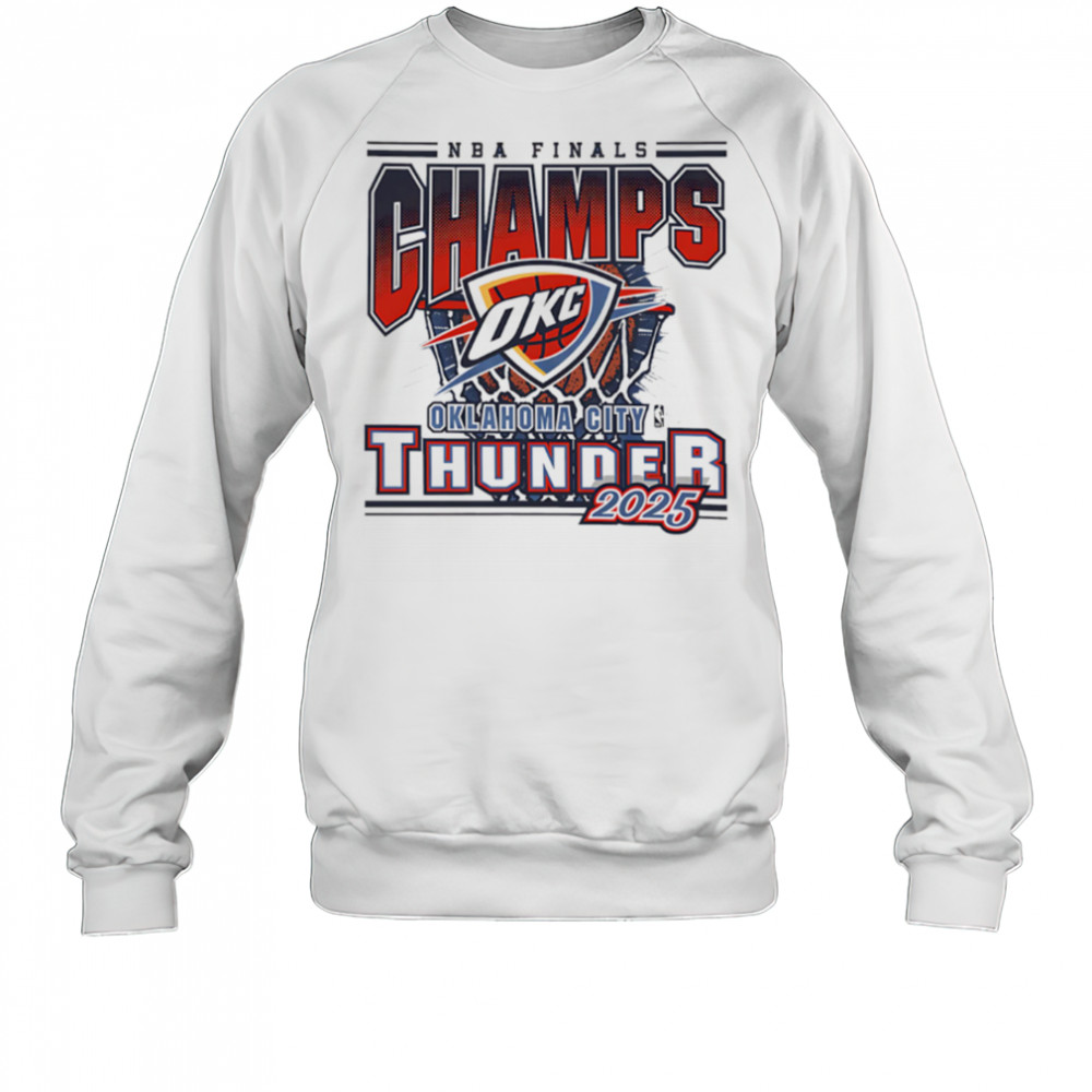 Oklahoma City Thunder 2025 Nba Champions logo Champs shirt Sweatshirt