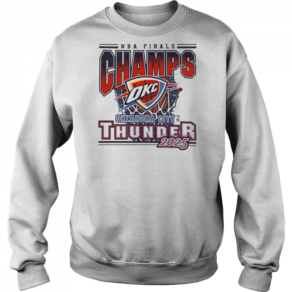 Oklahoma City Thunder 2025 Nba Champions logo Champs shirt Hoodie