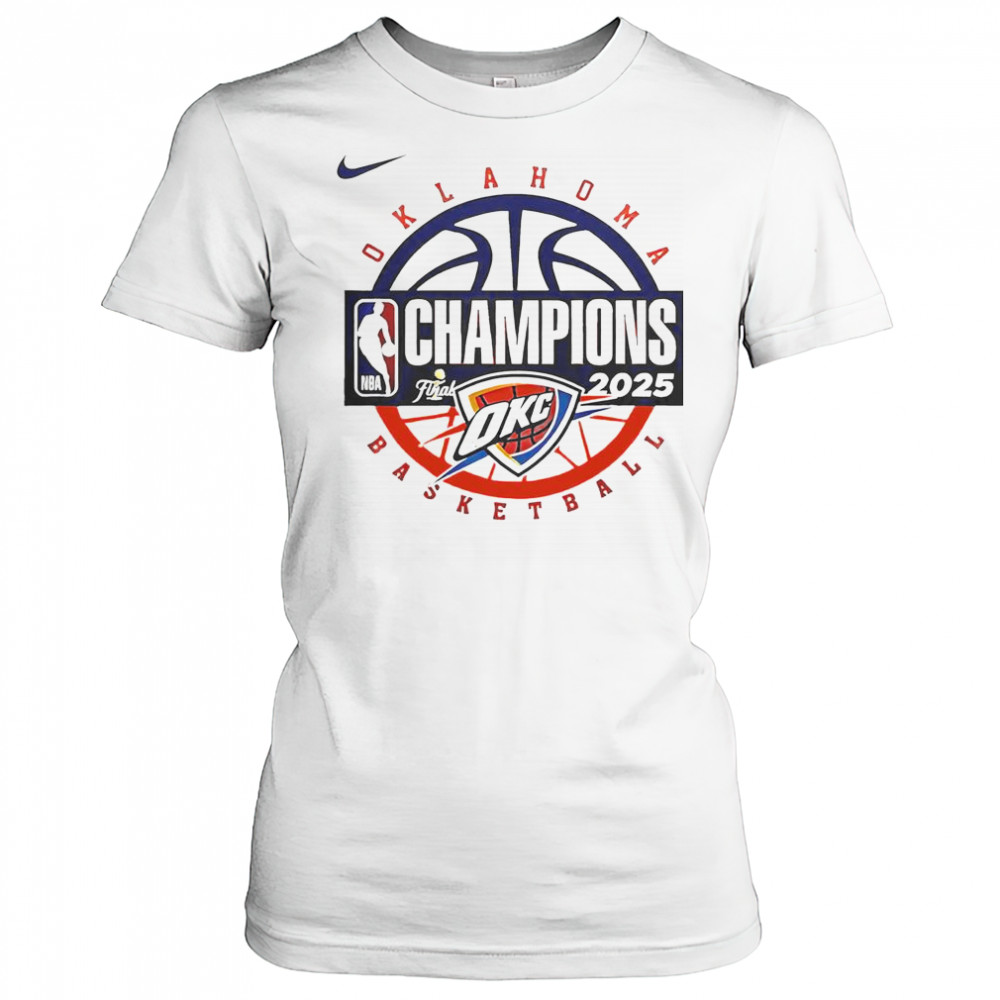 Oklahoma City Thunder Men’s Basketball 2025 NBA Champions T-Shirt Women's T-shirt