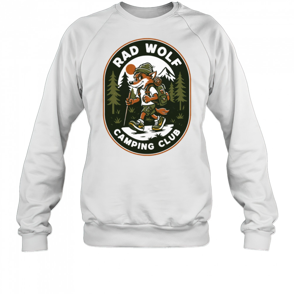 Rad Wolf Camping Club logo shirt Sweatshirt