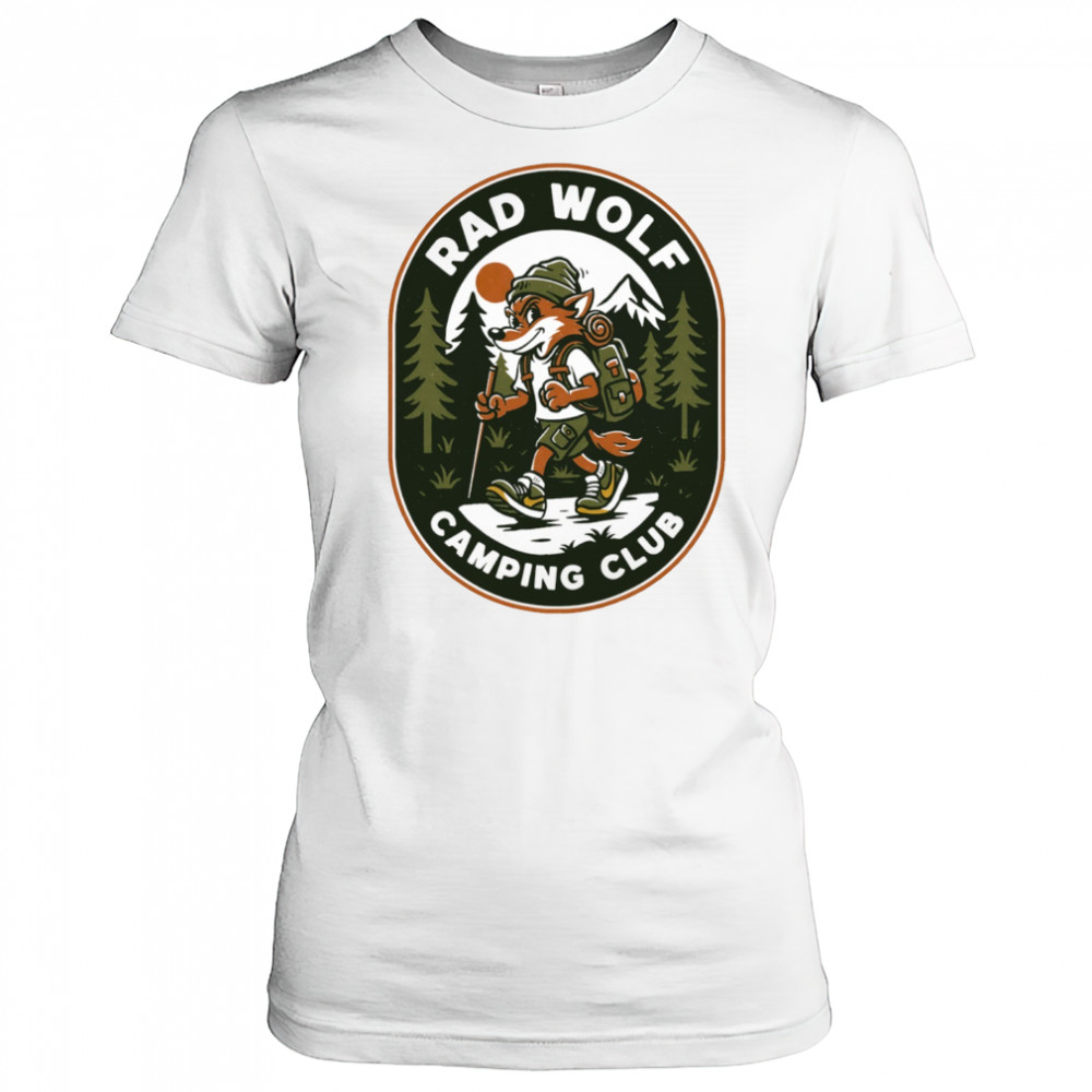 Rad Wolf Camping Club logo shirt Women's T-shirt
