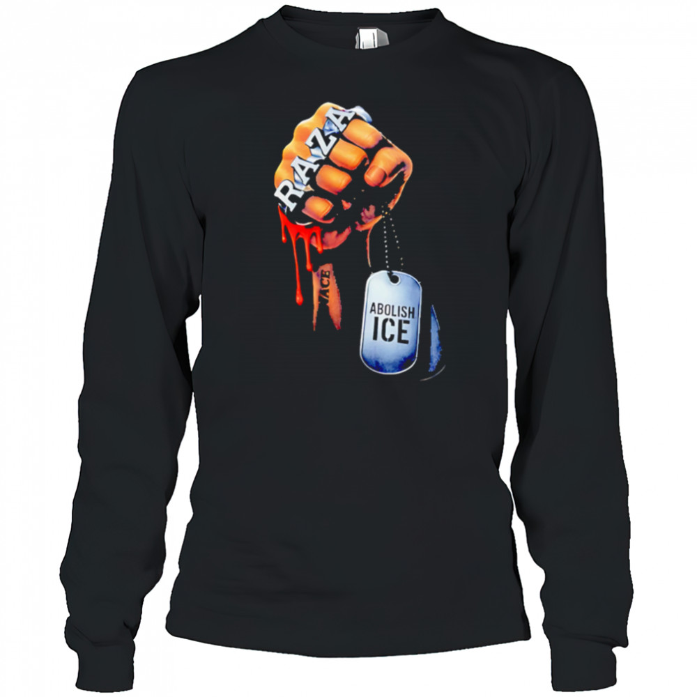 Raza abolish ice retro shirt Long Sleeved