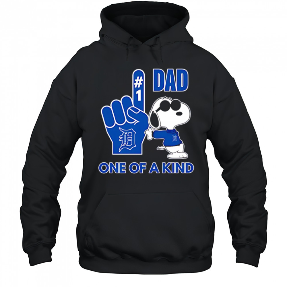 Snoopy Detroit Tigers #1 DAD One of A Kind shirt Hoodie