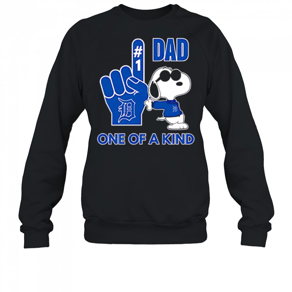 Snoopy Detroit Tigers #1 DAD One of A Kind shirt Sweatshirt