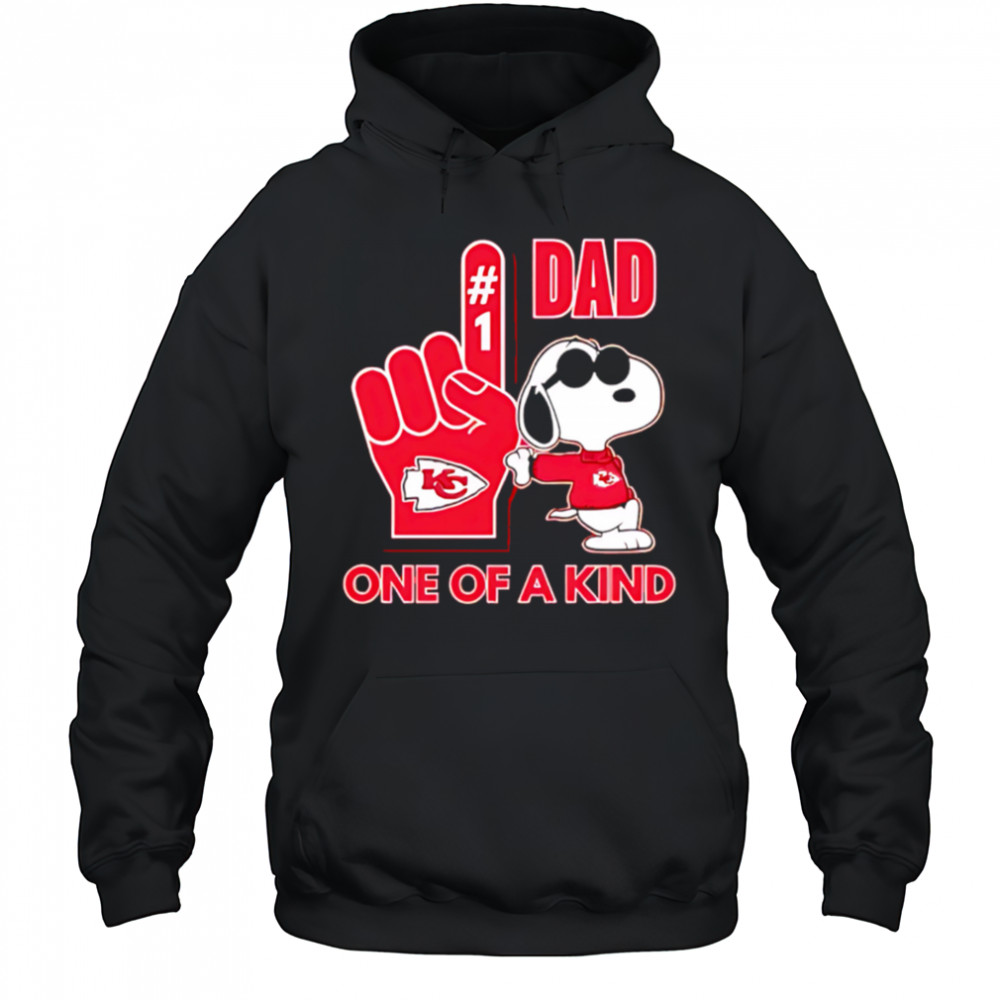 Snoopy Kansas City Chiefs #1 DAD One of A Kind shirt Hoodie