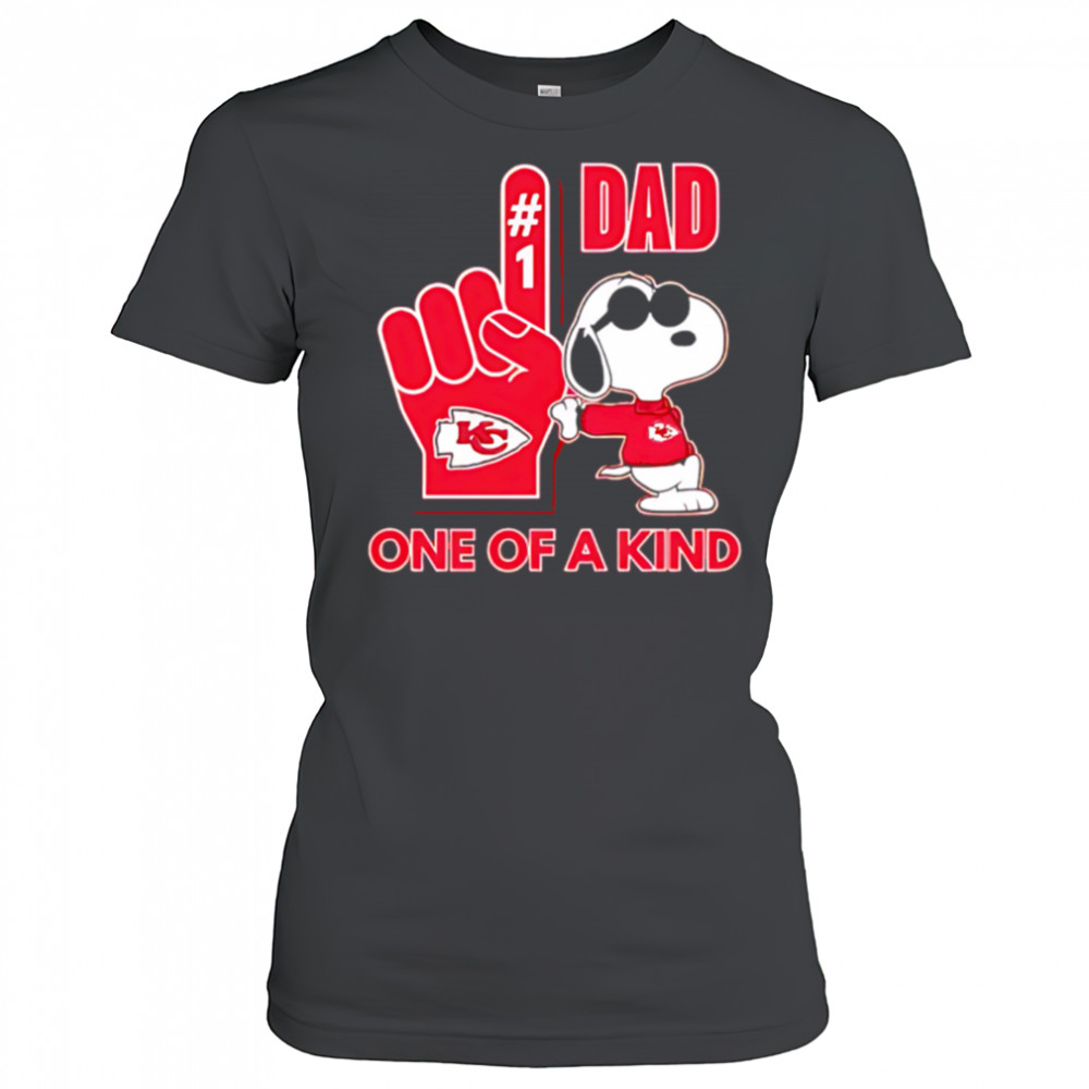 Snoopy Kansas City Chiefs #1 DAD One of A Kind shirt Women's T-shirt