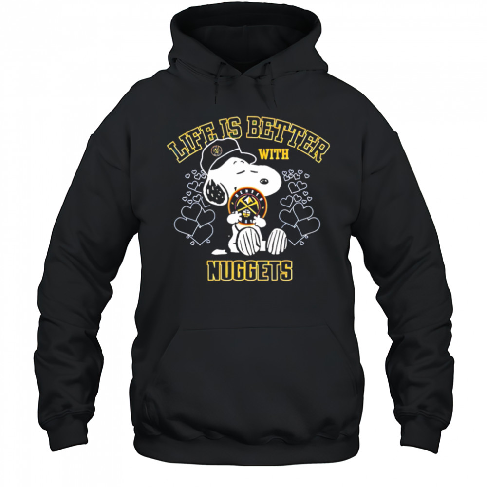 Snoopy Life is Better with Nuggets shirt Hoodie