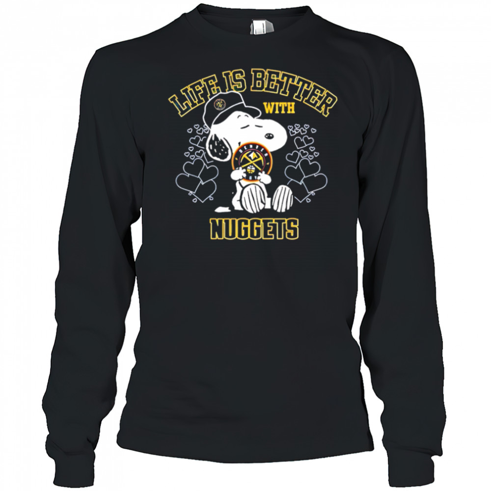 Snoopy Life is Better with Nuggets shirt Long Sleeved