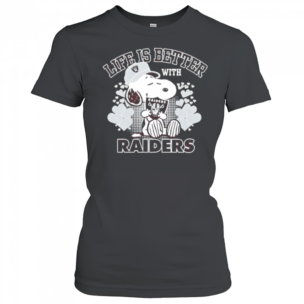 Snoopy Life is Better with Raiders shirt Women's T-shirt