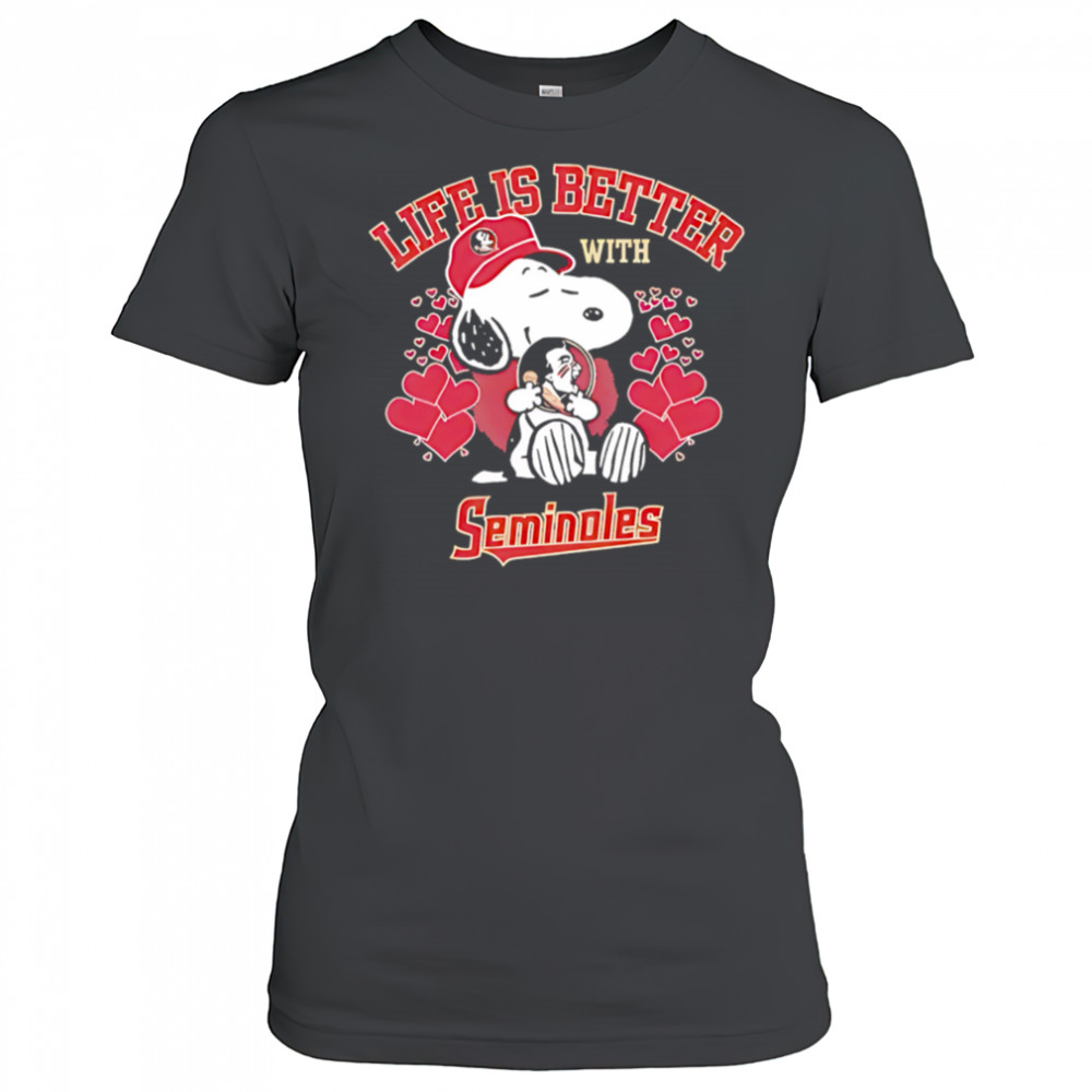 Snoopy Life is Better with Seminoles shirt Women's T-shirt