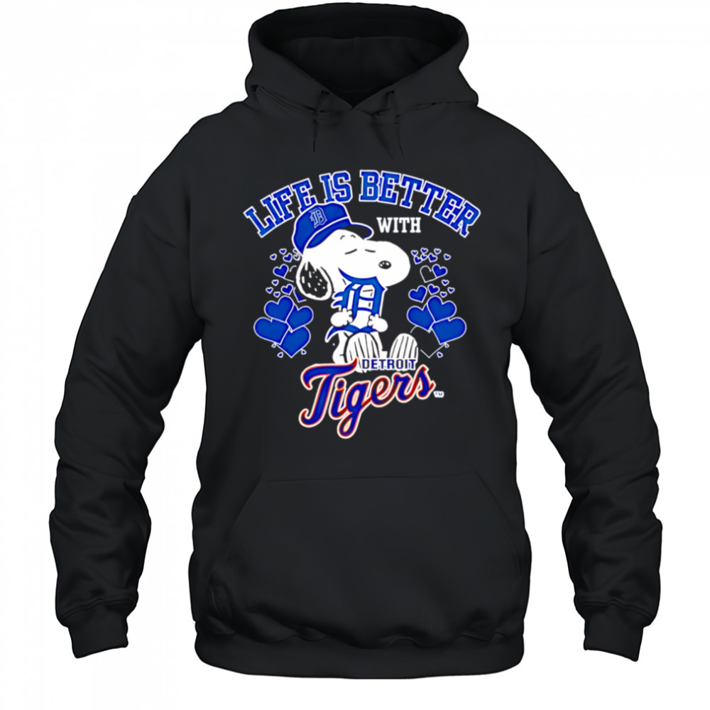 Snoopy Life is Better with Tigers shirt Hoodie