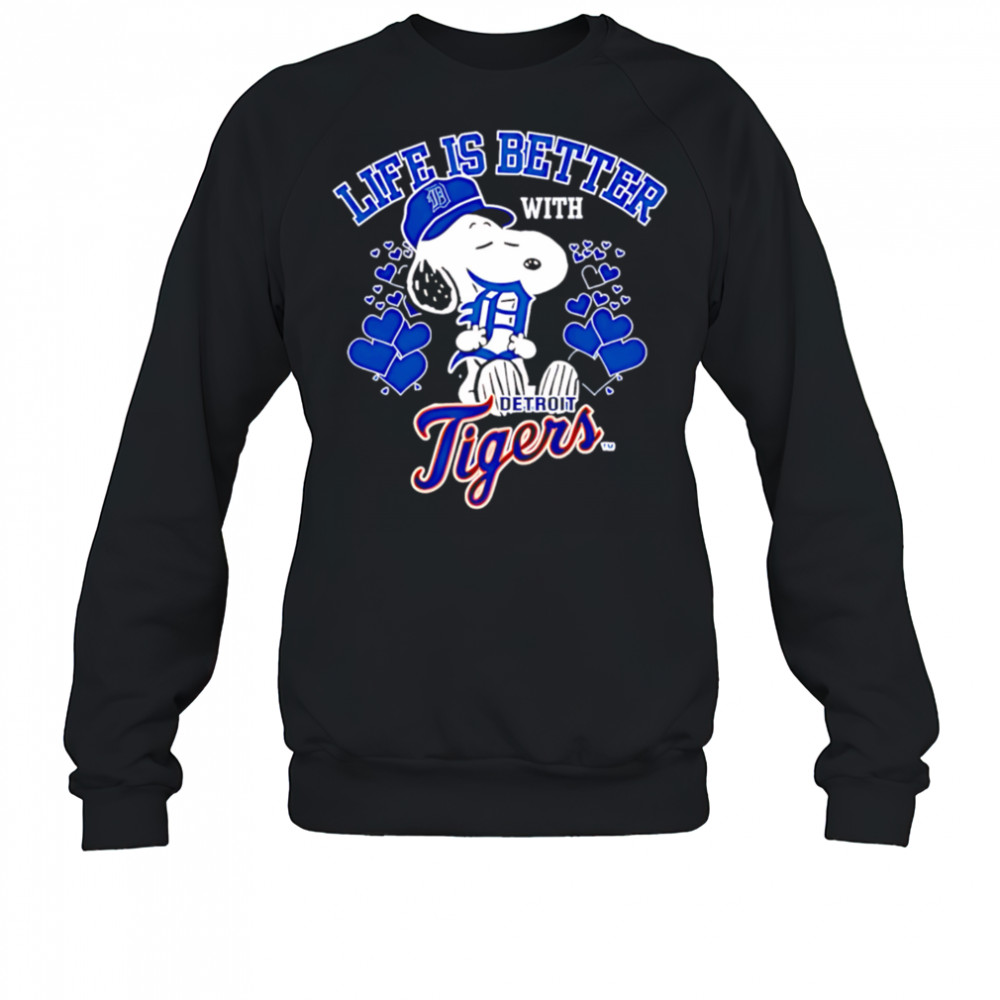 Snoopy Life is Better with Tigers shirt Sweatshirt