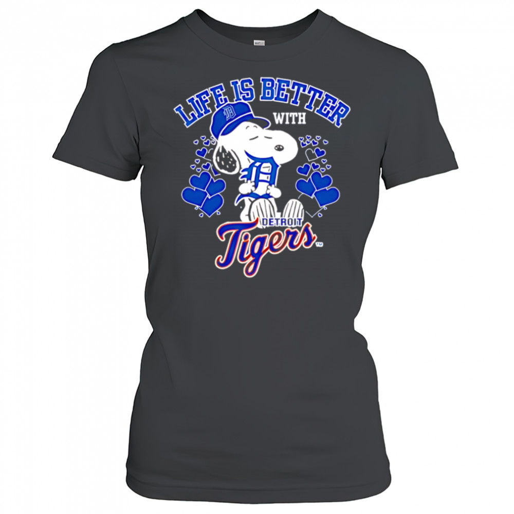 Snoopy Life is Better with Tigers shirt Women's T-shirt