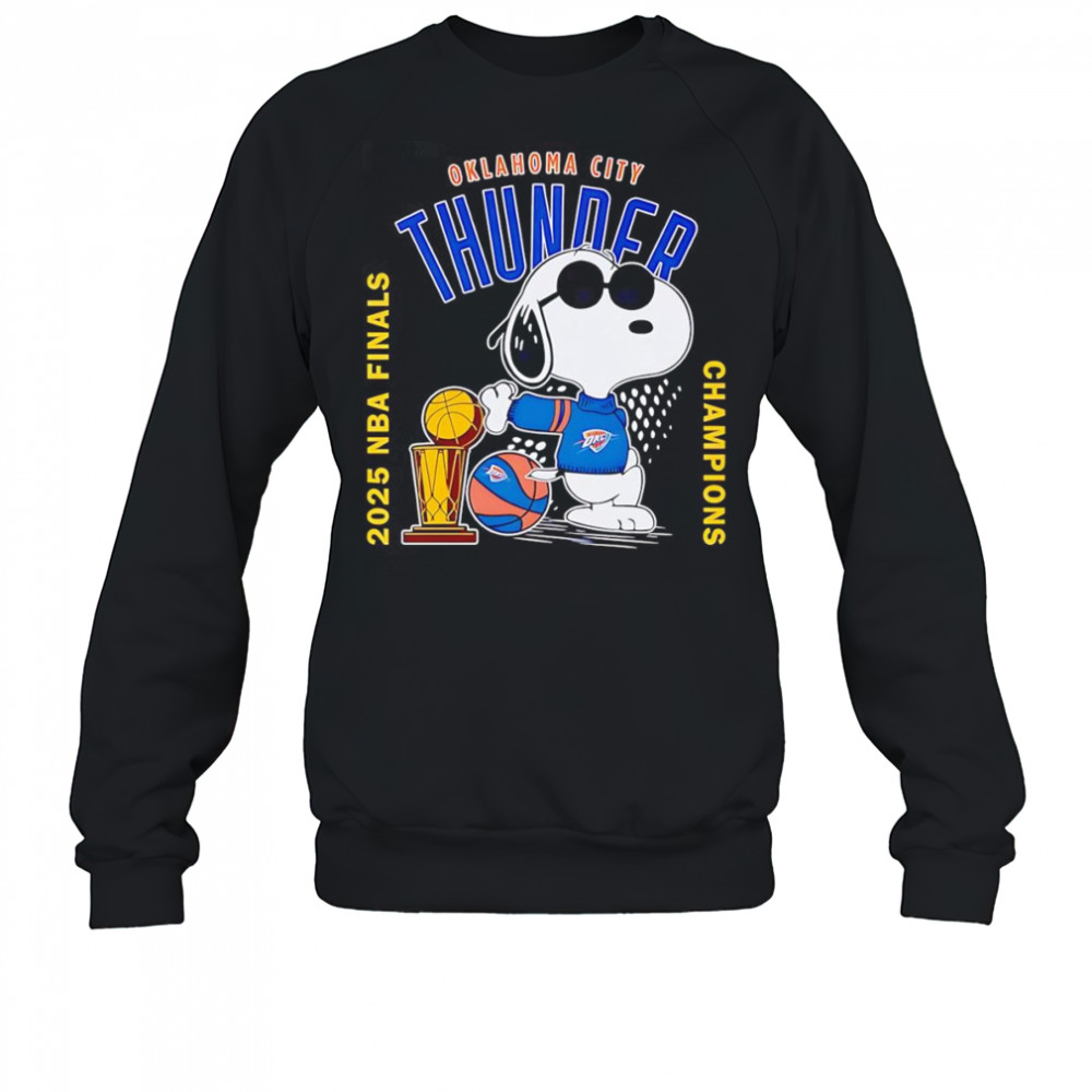 Snoopy Oklahoma City Thunder 2025 NBA Finals Champions shirt Sweatshirt