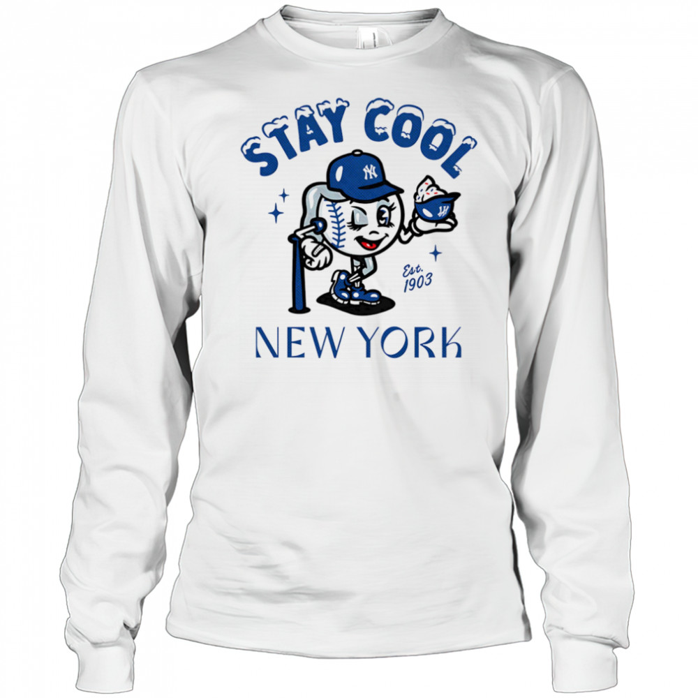 Stay cool New York baseball shirt Long Sleeved