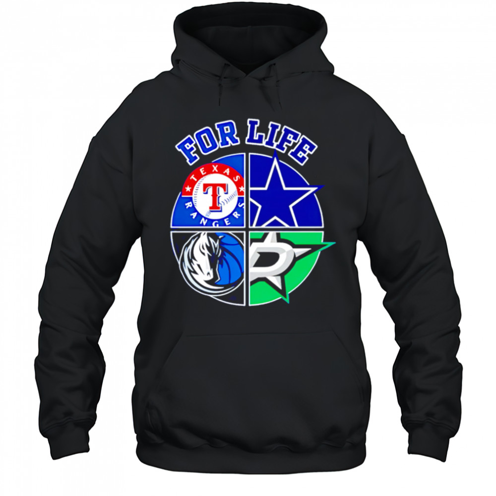Texas rangers Cowboys stars and mavericks for life shirt Hoodie