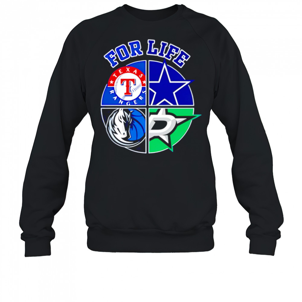 Texas rangers Cowboys stars and mavericks for life shirt Sweatshirt