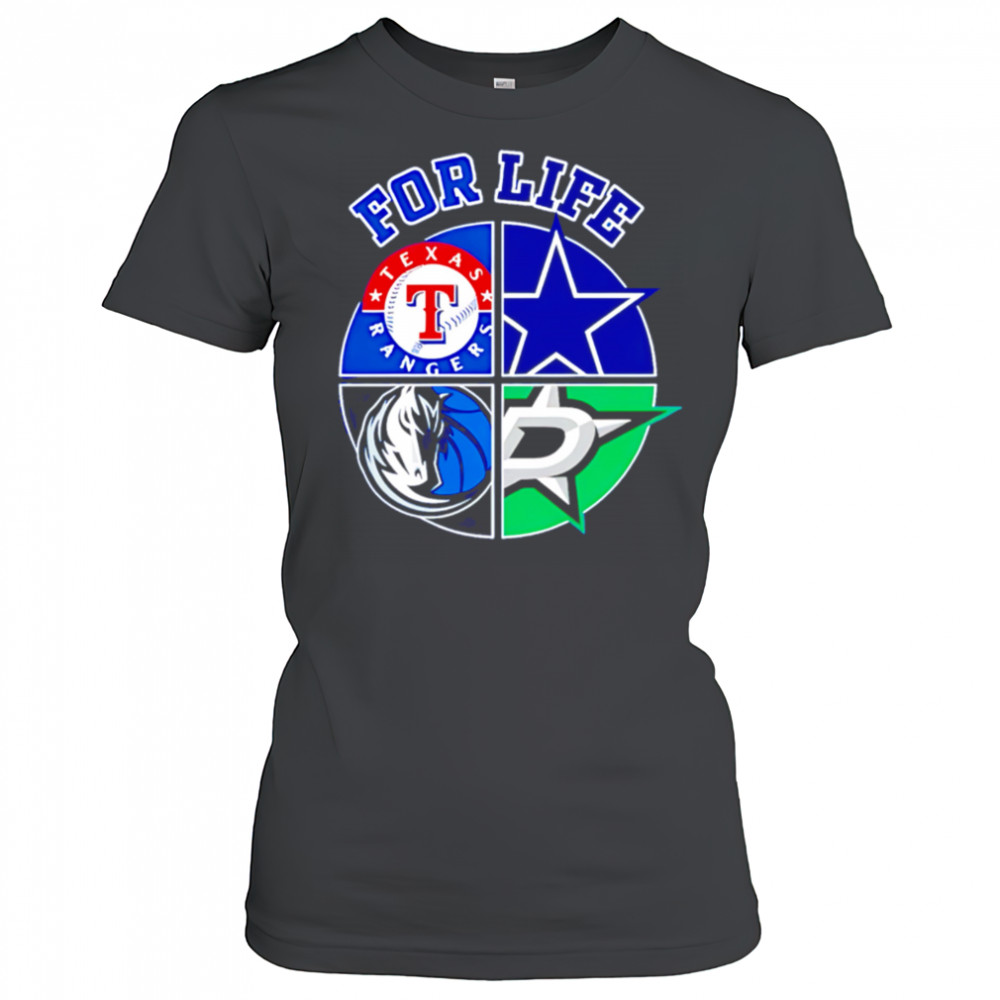 Texas rangers Cowboys stars and mavericks for life shirt Women's T-shirt