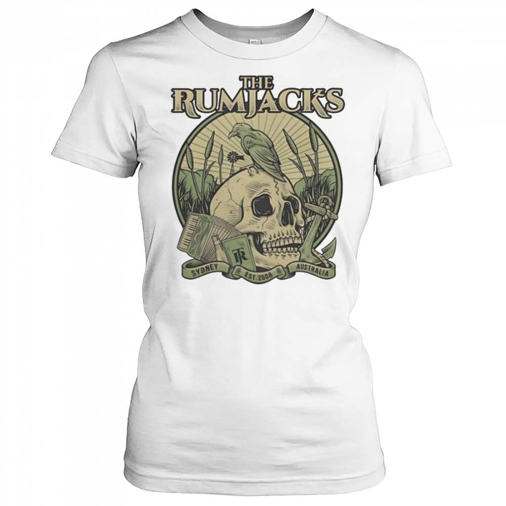 The Rumjacks Crow Skull Sydney Australia Est 2008 T-Shirt Women's T-shirt