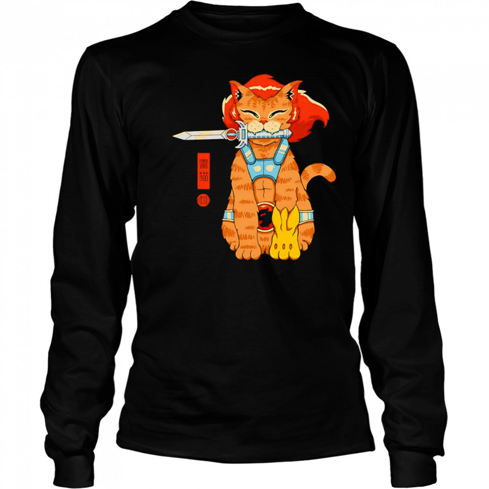 Thunder Catana cat shirt Long Sleeved