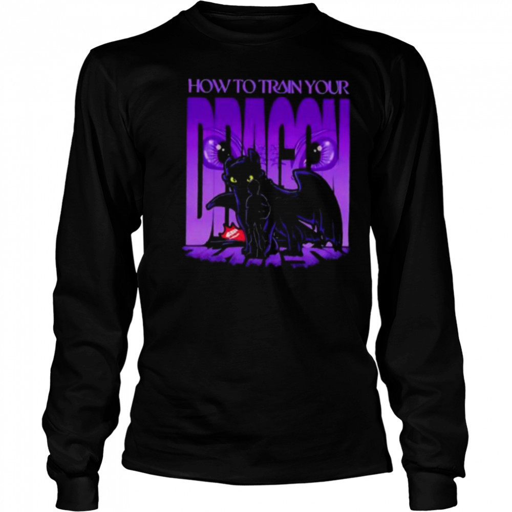Toothless and Hiccup from How to Train Your Dragon shirt Long Sleeved