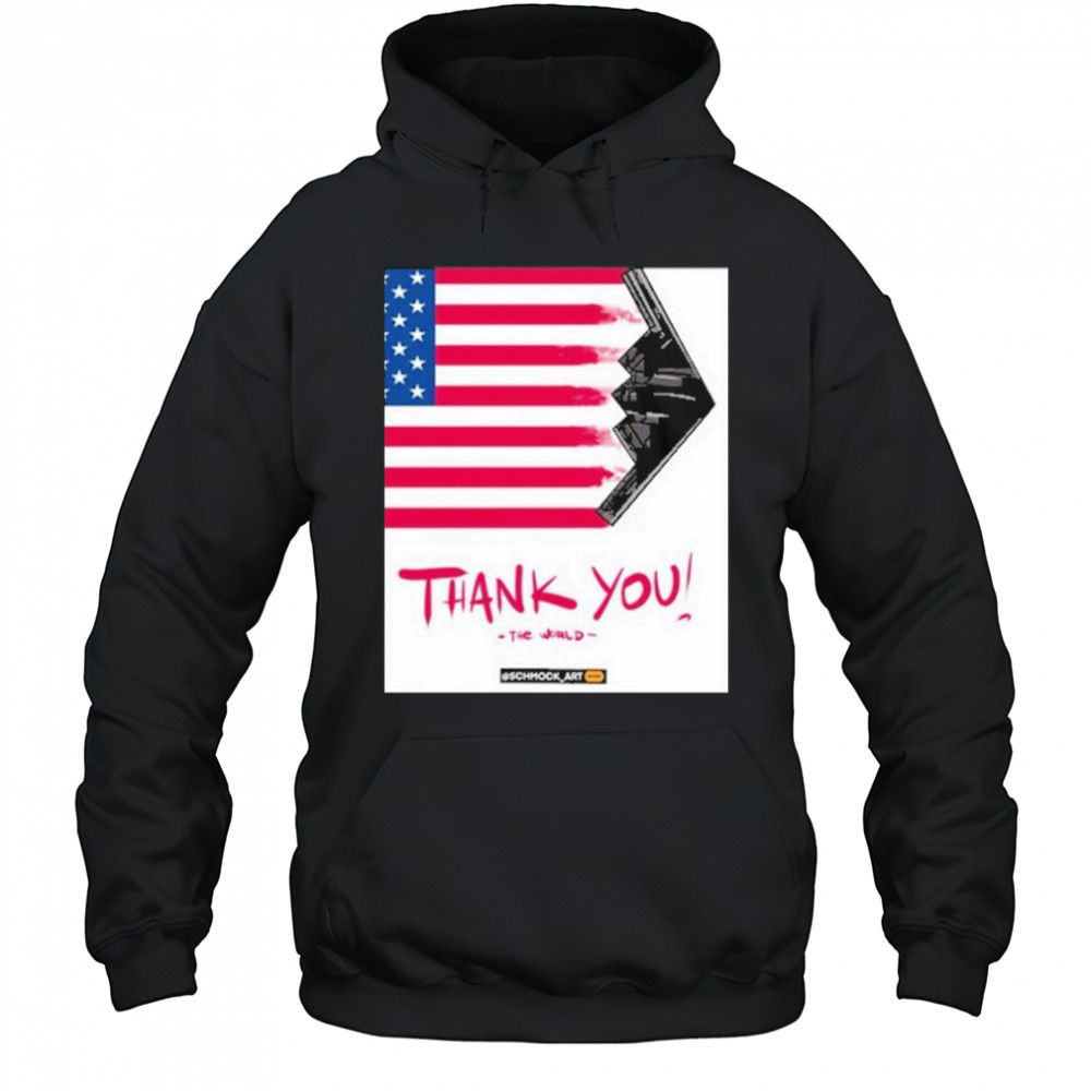 Trump Flag Thank You The World T-Shirt Hoodie