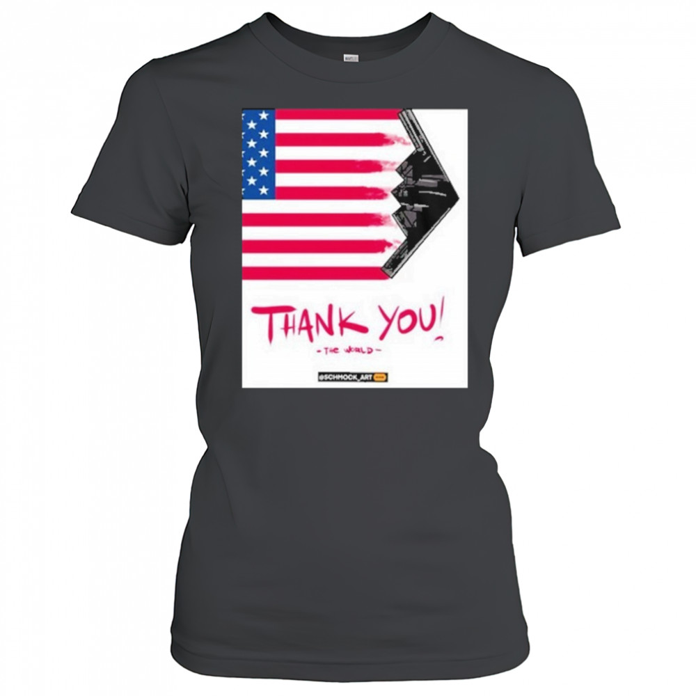 Trump Flag Thank You The World T-Shirt Women's T-shirt