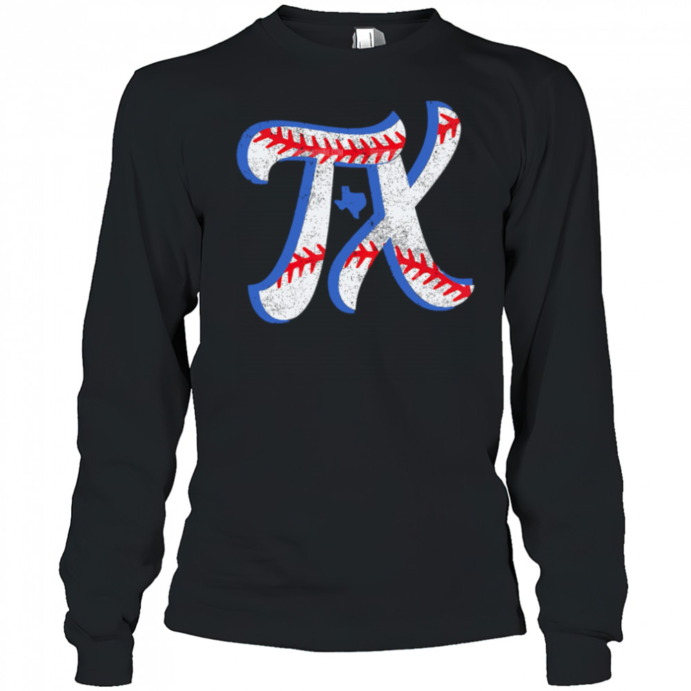 TX Logo Vintage Texas Baseball shirt Long Sleeved