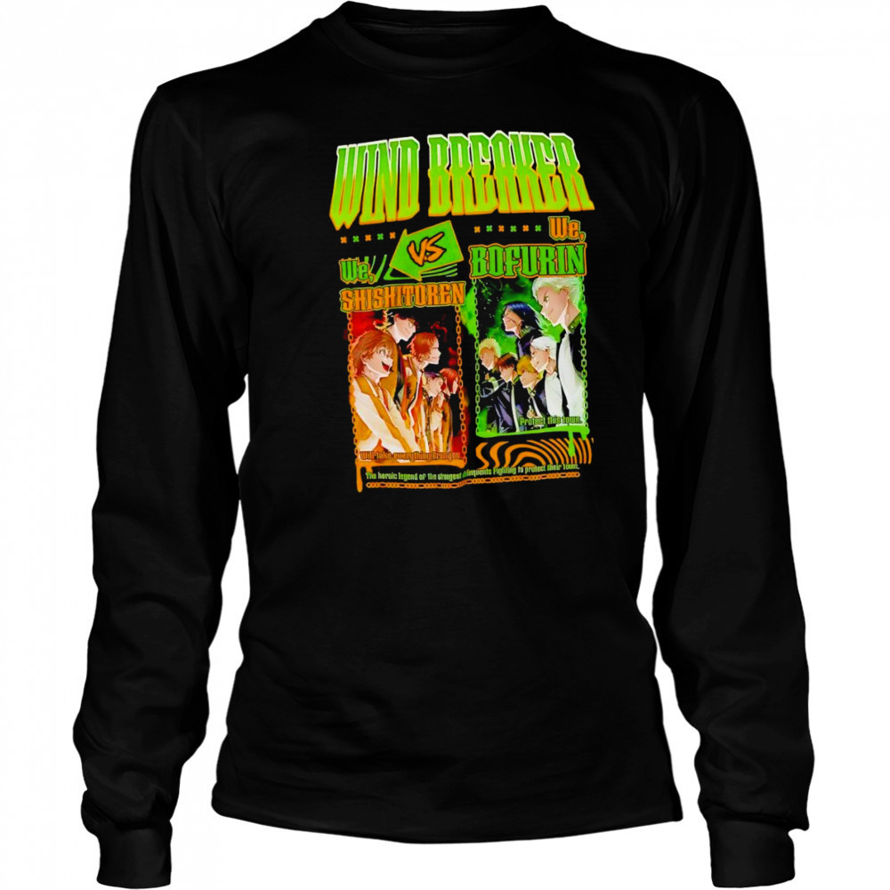 Wind Breaker Shishitoren vs Bofurin shirt Long Sleeved