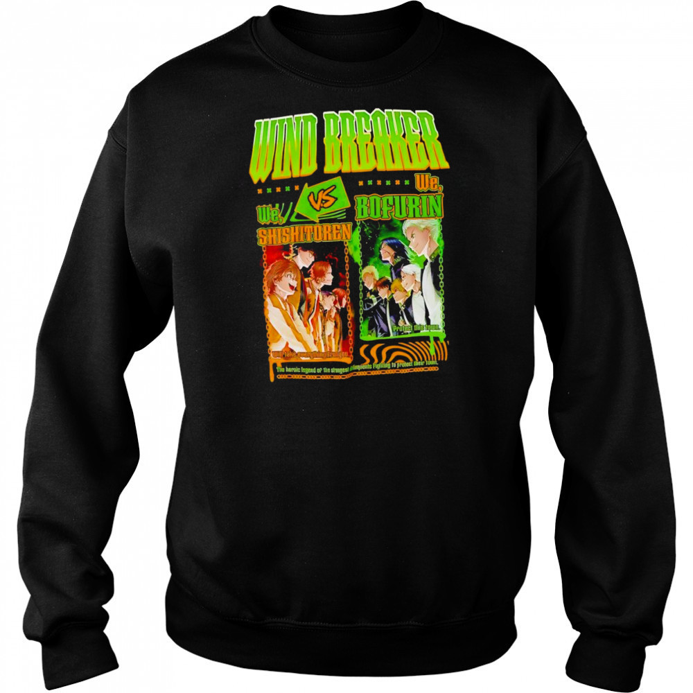 Wind Breaker Shishitoren vs Bofurin shirt Hoodie