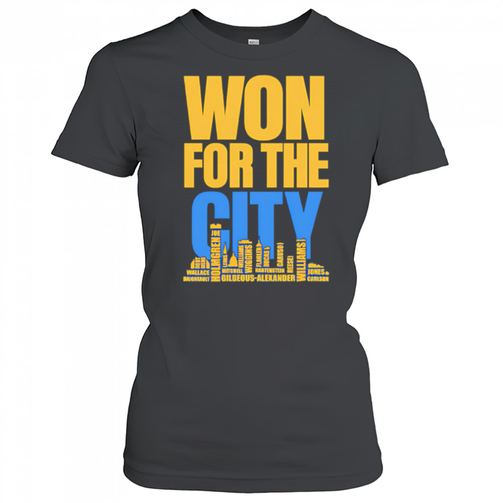 Won For The City Oklahoma City Thunder Fans shirt Women's T-shirt