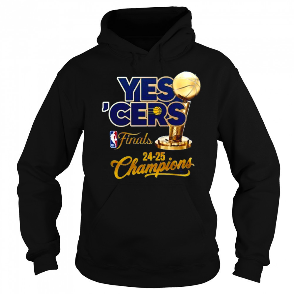 Yes ‘Cers Indiana Pacers NBA Finals 24 25 Champions Trophy logo shirt Sweatshirt
