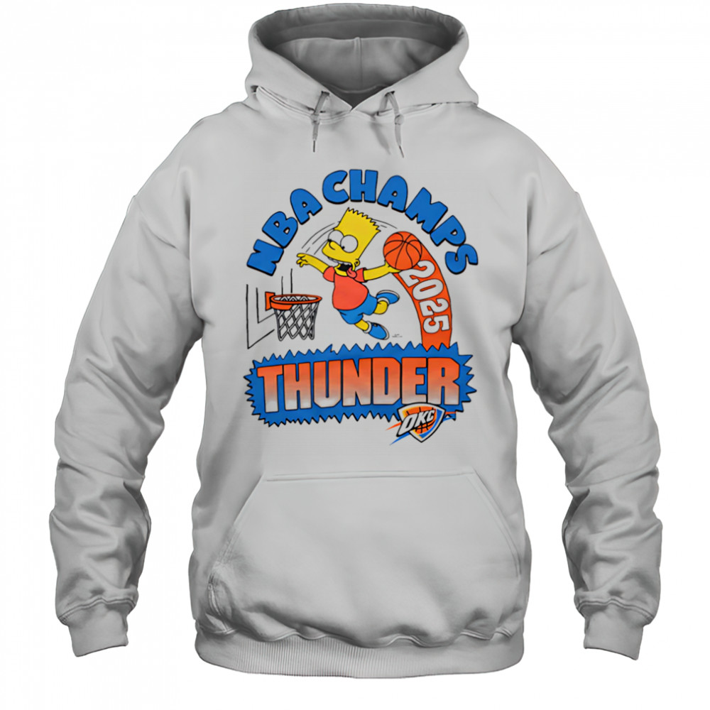 Bart x Thunder 2025 NBA Champs shirt Hoodie