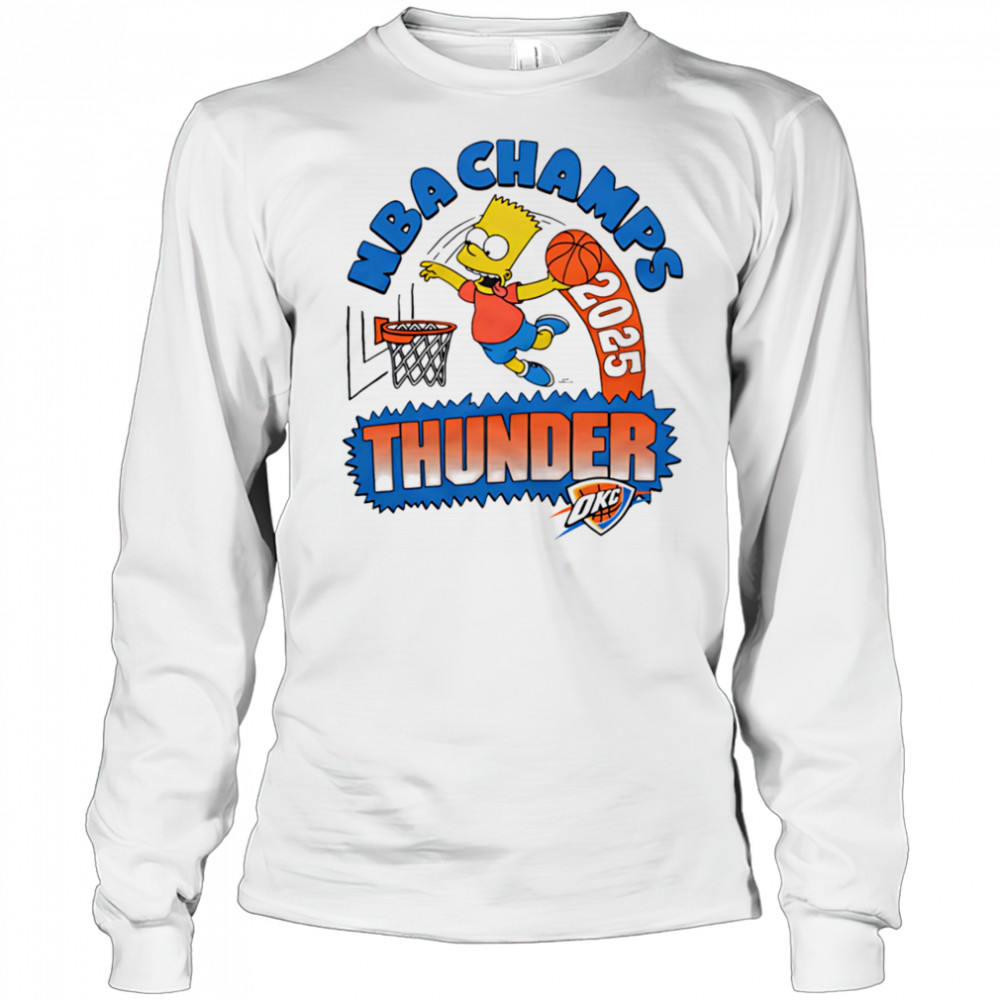 Bart x Thunder 2025 NBA Champs shirt Long Sleeved