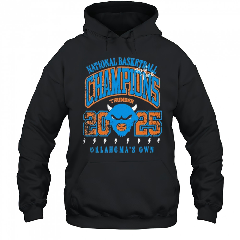 Bison Distressed Champs Black Shirt Hoodie
