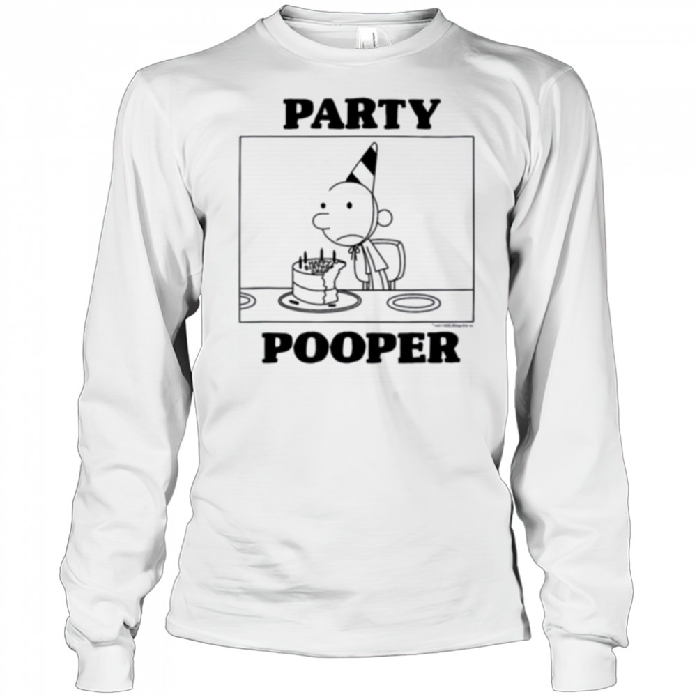 Diary of a Wimpy Kid Birthday Party Pooper Cake T Shirt Long Sleeved