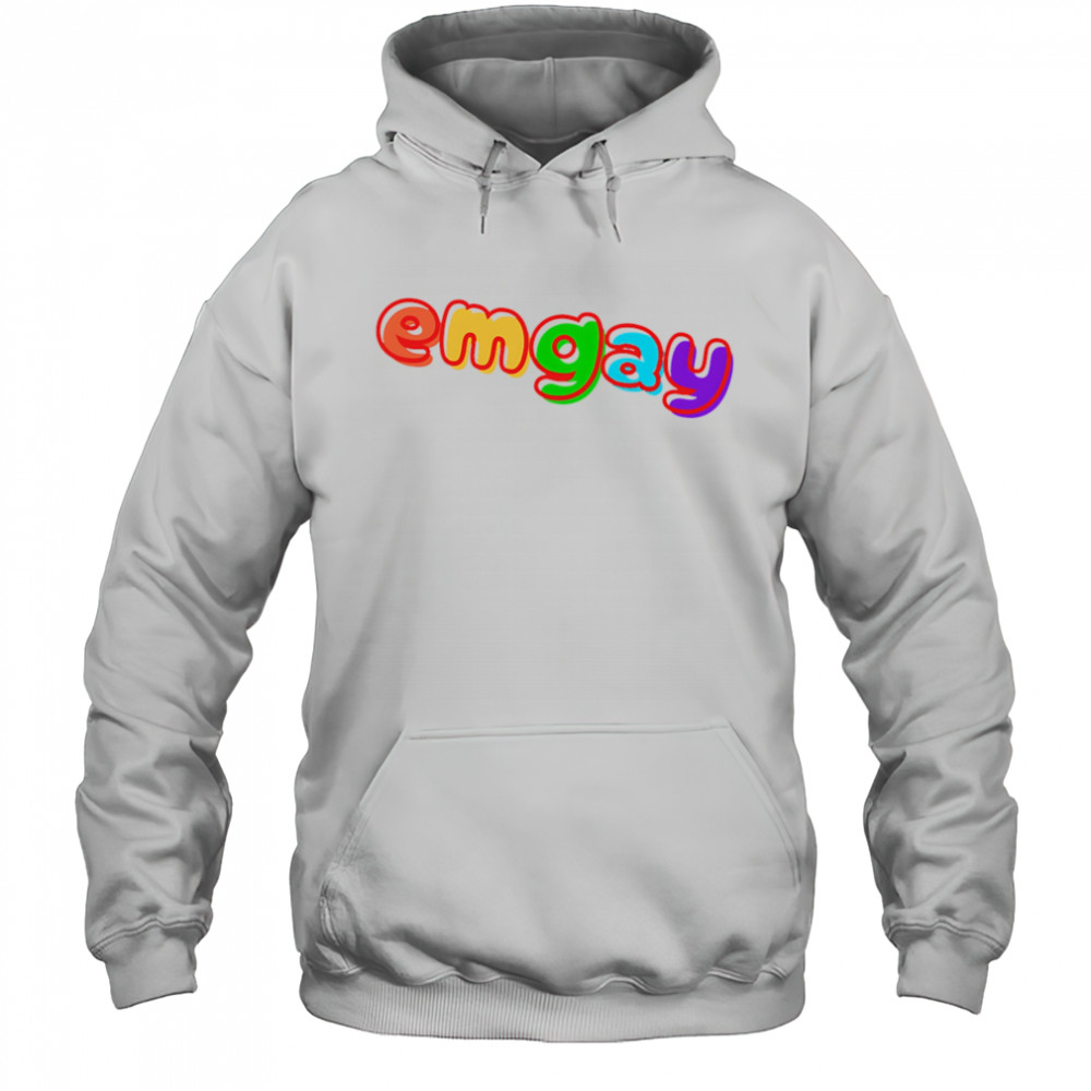 Emgay rainbow shirt Hoodie