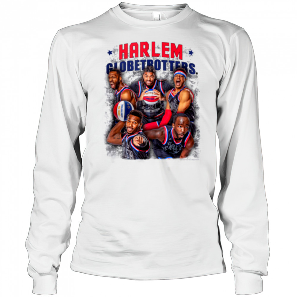 Harlem Globetrotters Basketball Colorful Team Photo shirt Long Sleeved