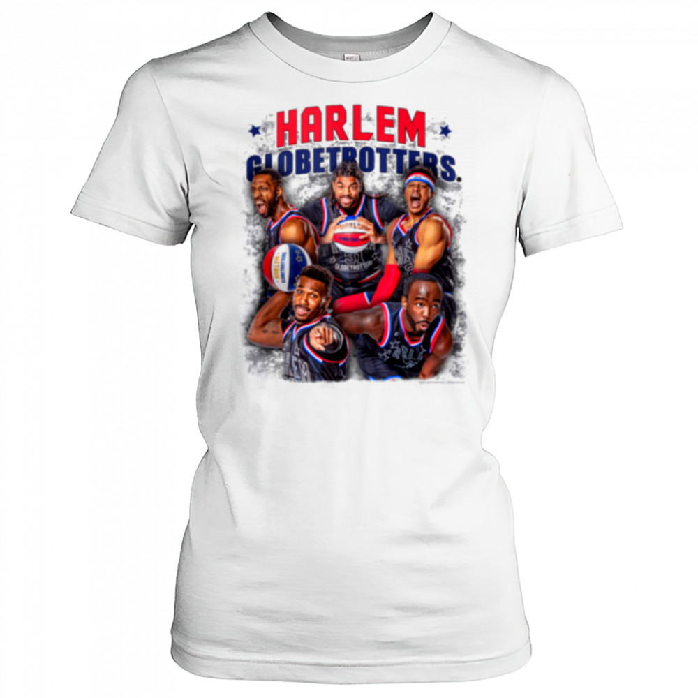 Harlem Globetrotters Basketball Colorful Team Photo shirt Women's T-shirt