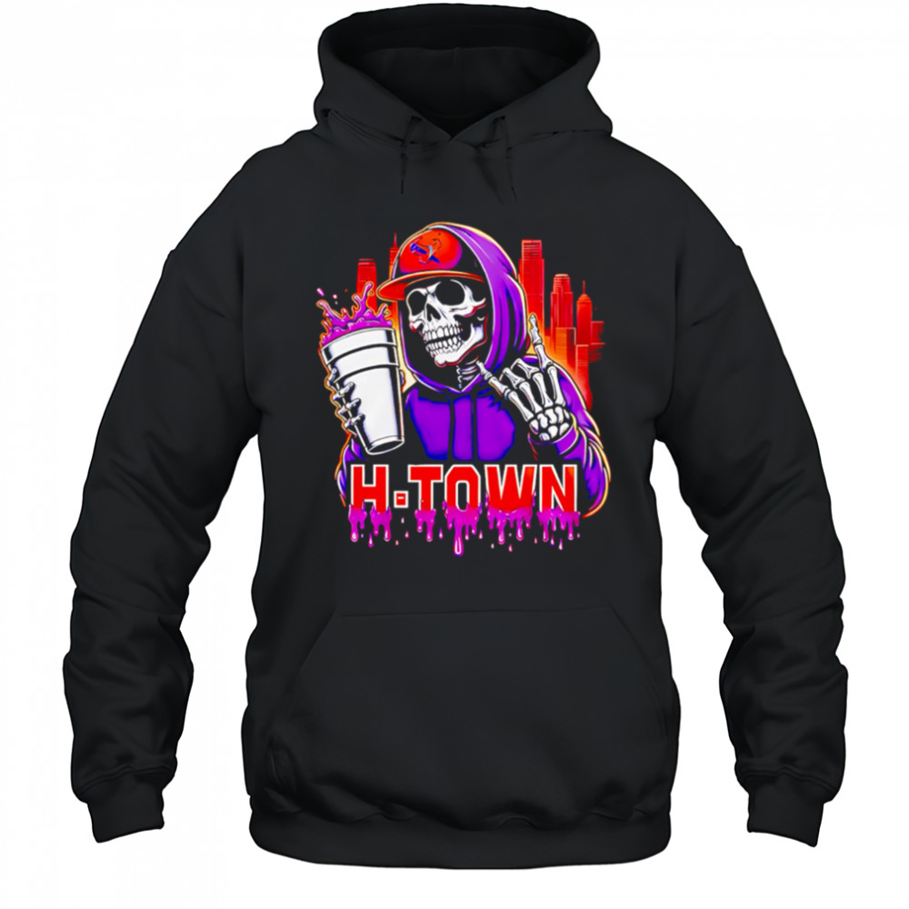 Houston Texans x DJ Screw H-Town skeleton shirt Hoodie