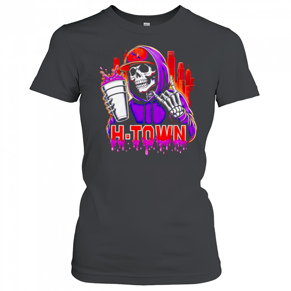 Houston Texans x DJ Screw H-Town skeleton shirt Women's T-shirt